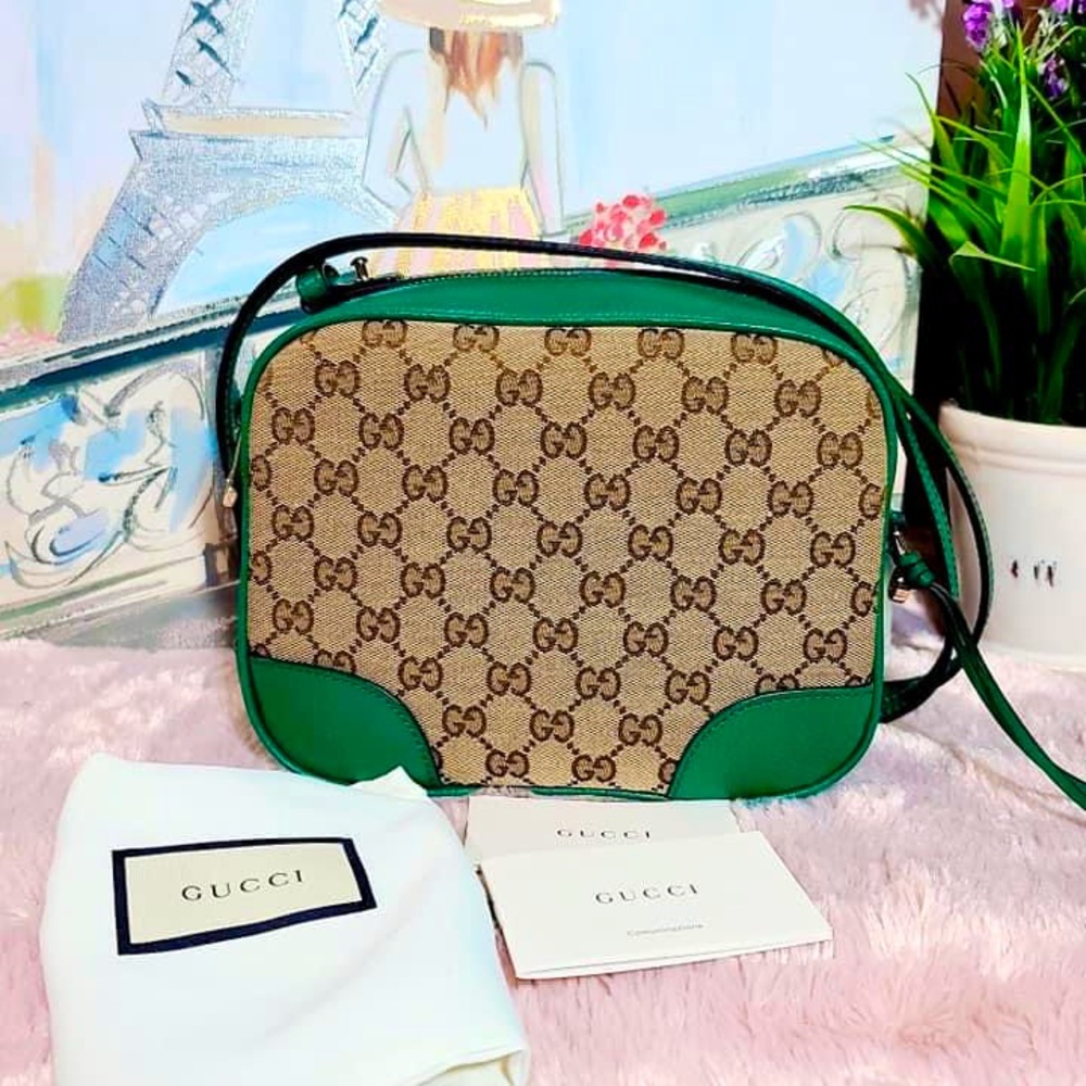 GUCCI Monogram Mini Bree Camera Bag